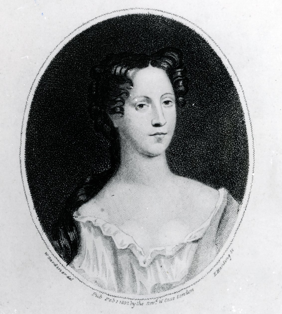 Mary Burwell, kone til Robert Walpole, trykk laget av W. Gardiner, 1802 (gravering) av English School