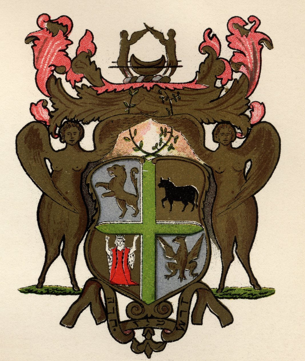 Frimurerbanner i besittelse av Lodge of York, ca. 1776, fra The History of Freemasonry, bind II, utgitt av Thomas C. Jack, London, 1883 av English School