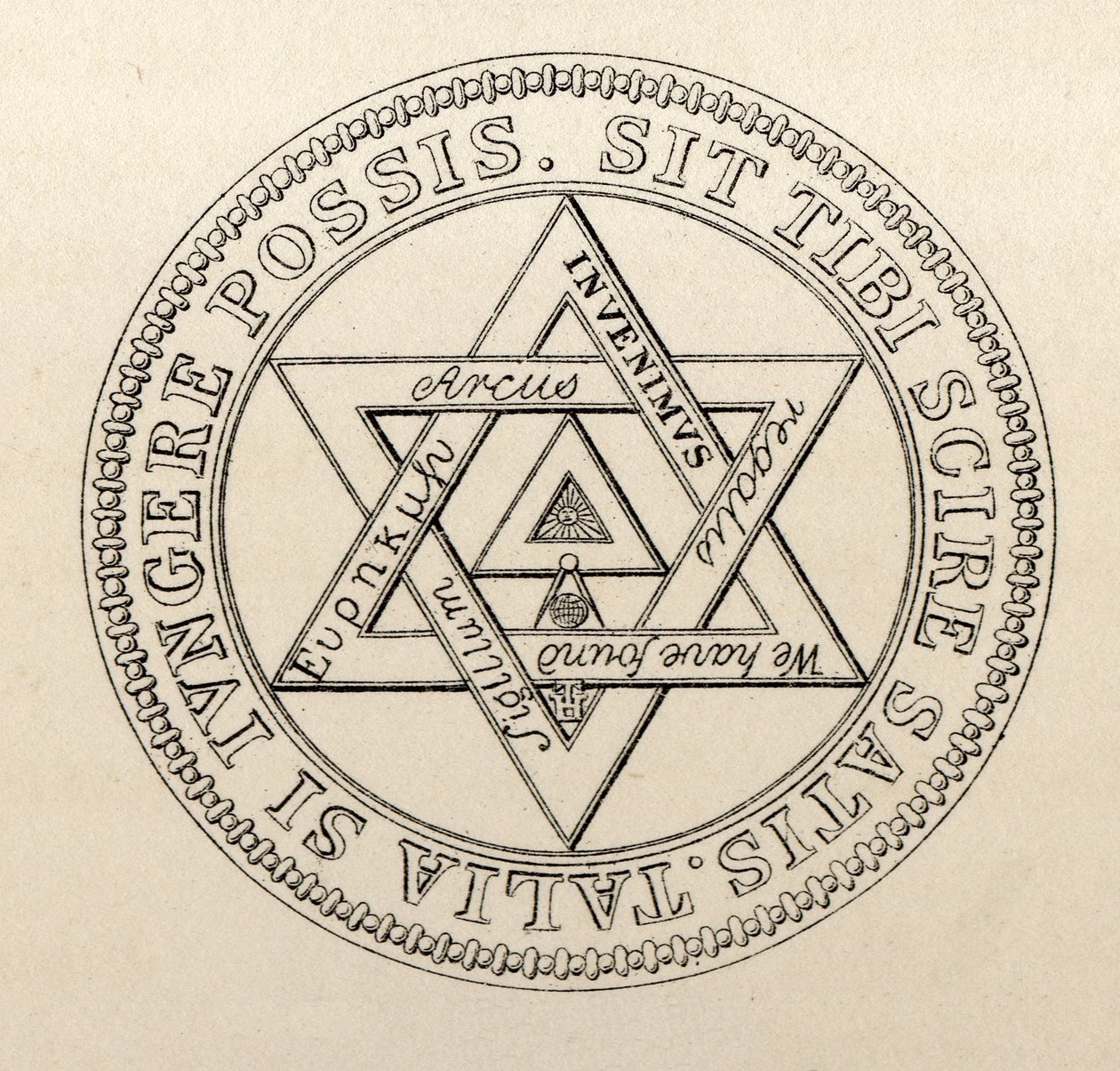 Frimurerisk segl av Grand Chapter of London, fra 