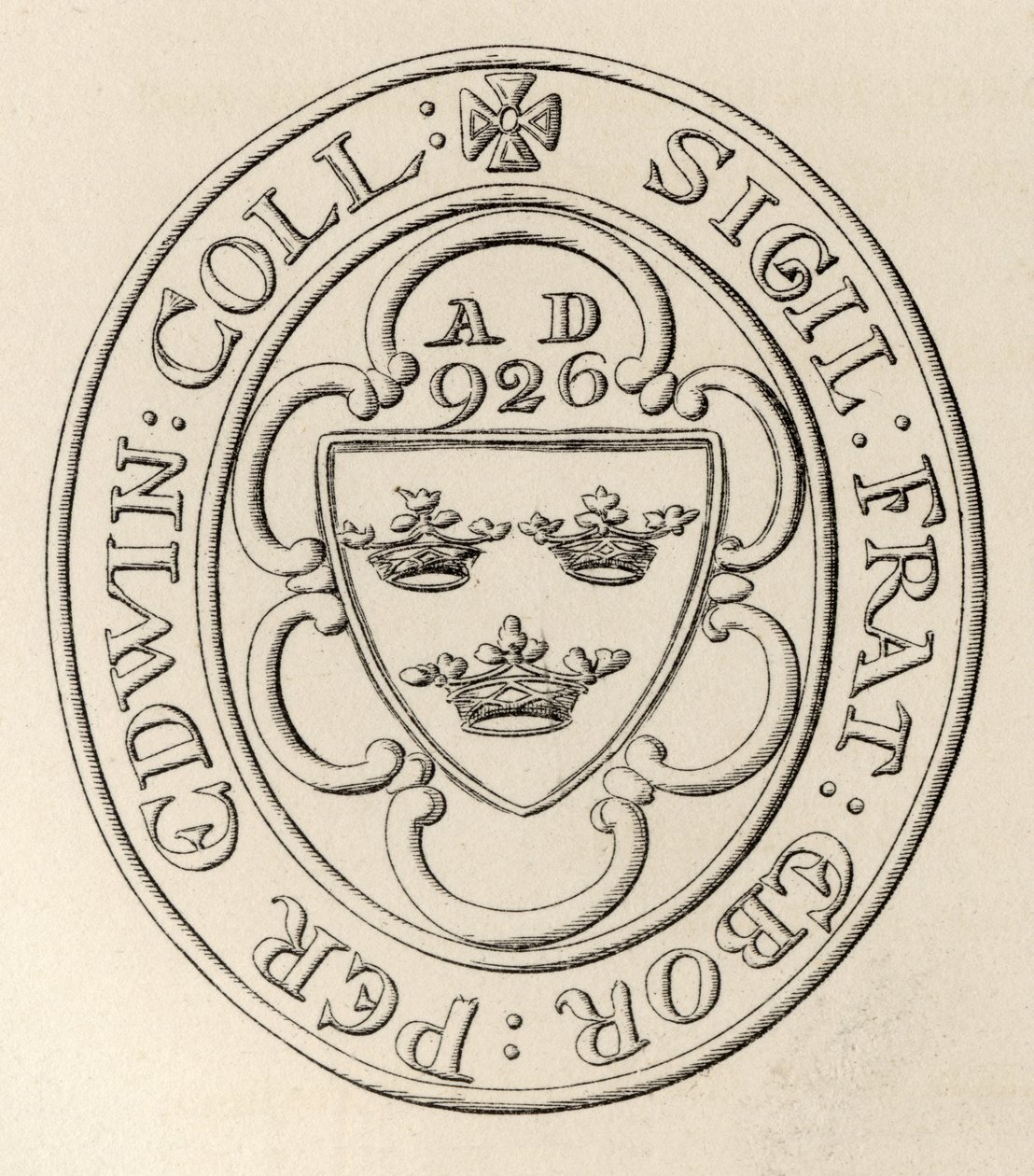 Frimurerisk segl av Grand Lodge of All England, York, ca. 1766, fra The History of Freemasonry, bind II, utgitt av Thomas C. Jack, London, 1883 av English School