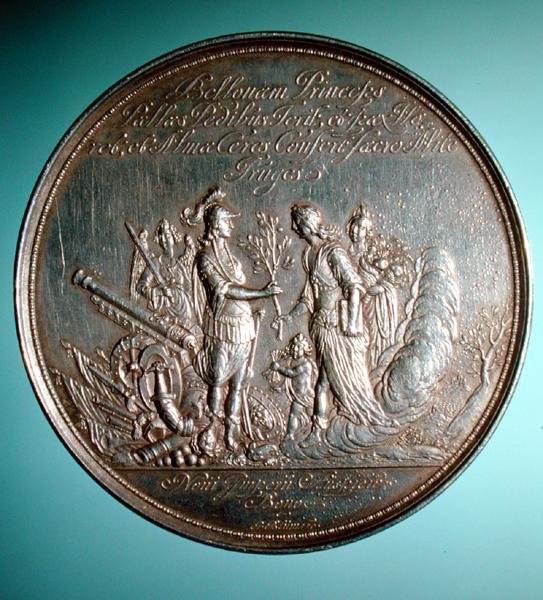 Medalje til minne om bryllupet til prinsesse Mary (1631–60) med William av Orange (1626–50) av English School