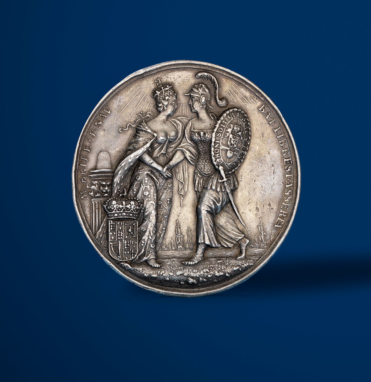 Medalje til minne om kroningen av William og Mary, 1689 (sølv) (revers av 419670) av English School