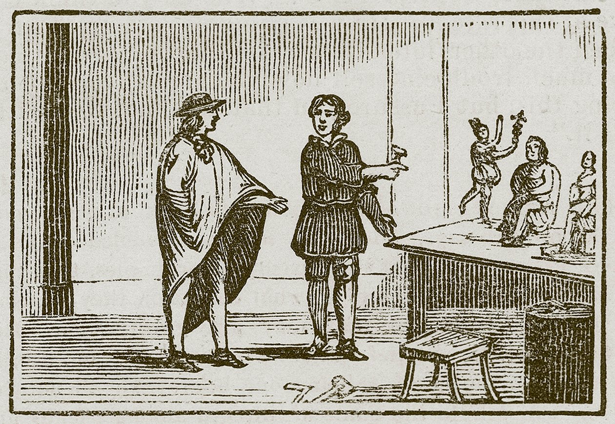 Merkur og risseren (gravering) av English School