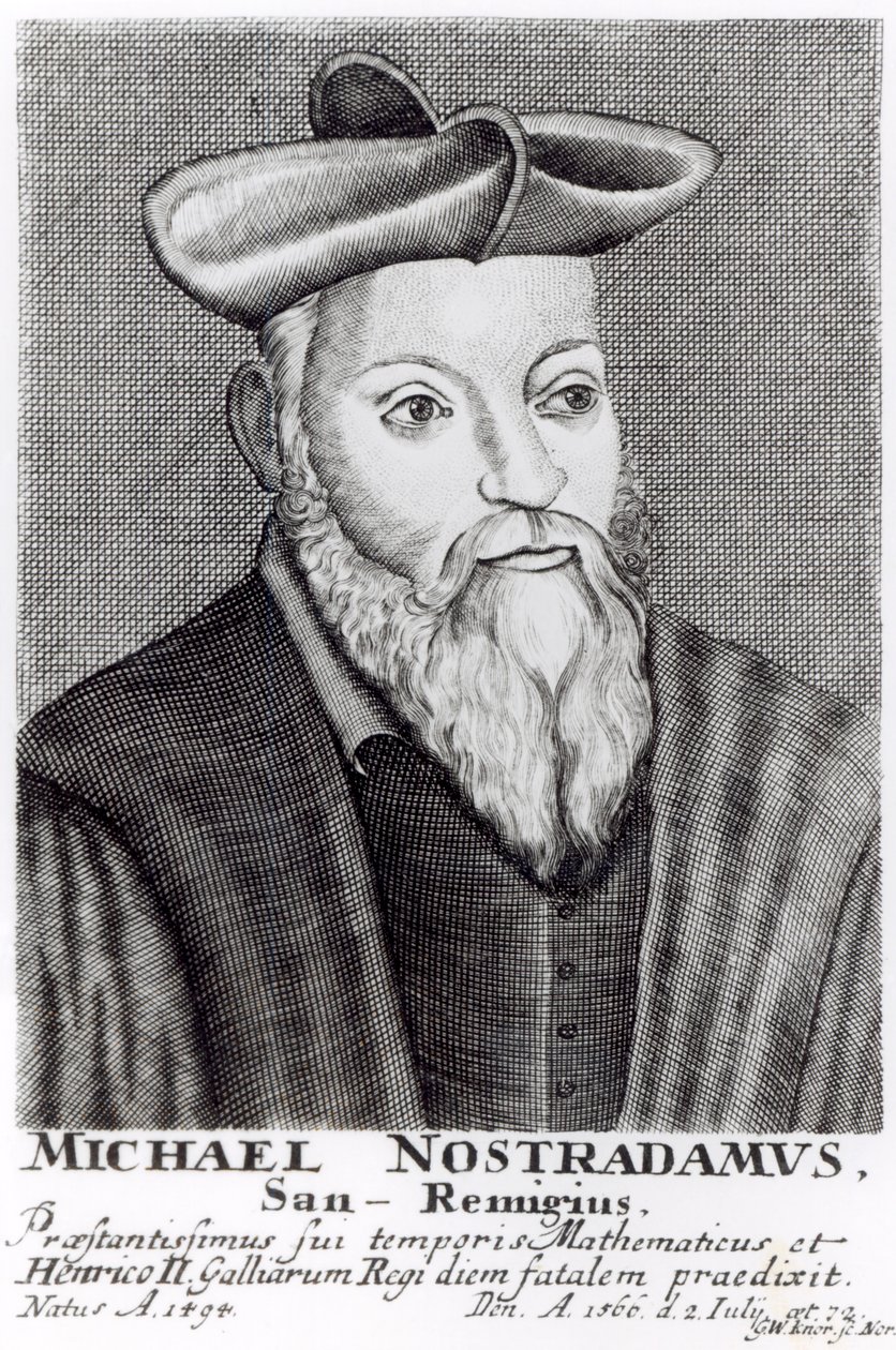 Michel Nostradamus (1503-66) av English School