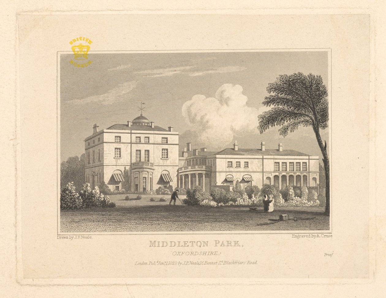 Middleton Park, Oxfordshire, fra 