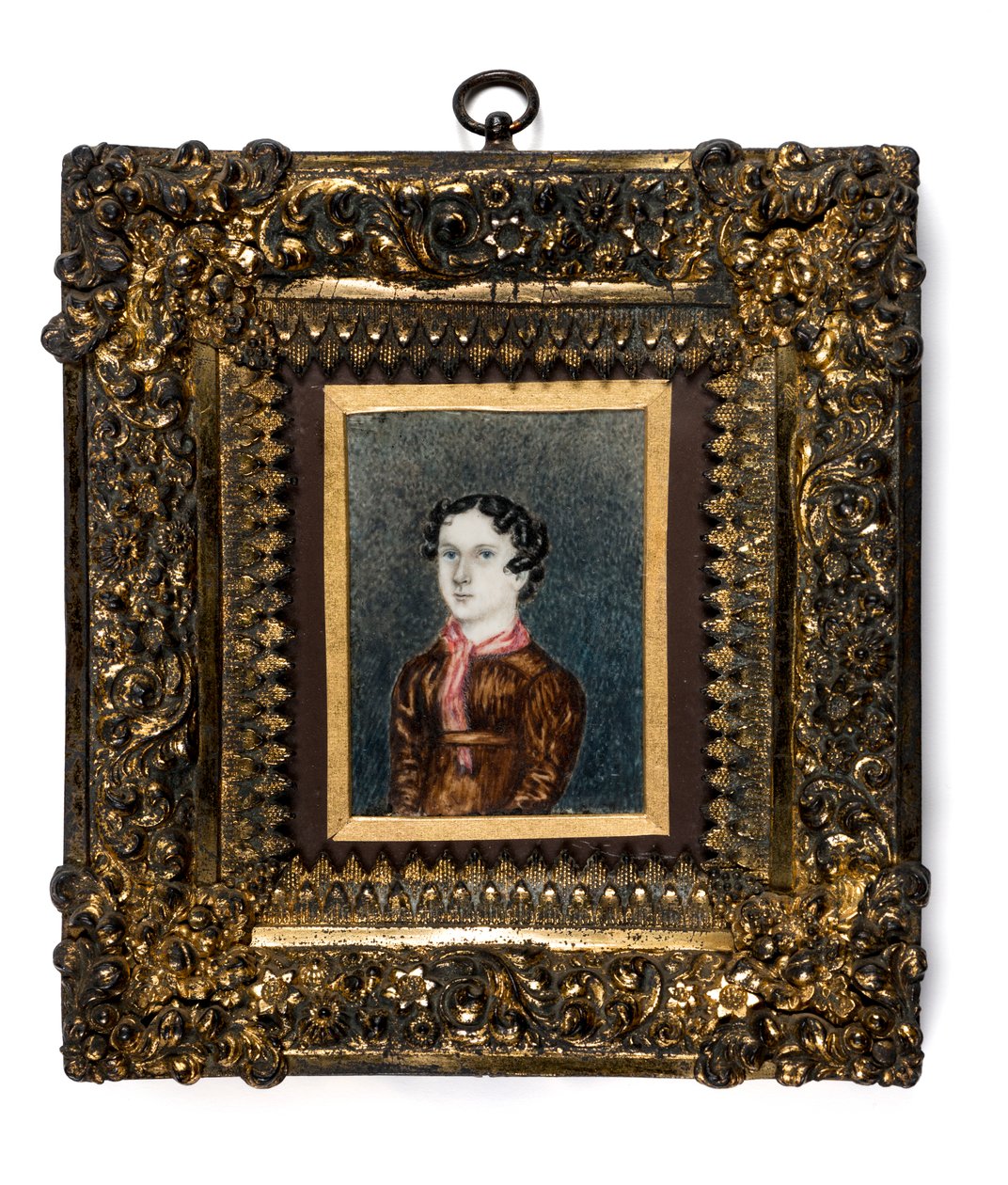 Miniatyr av Anne Lister fra Shibden Hall (akvarell på papir) av English School