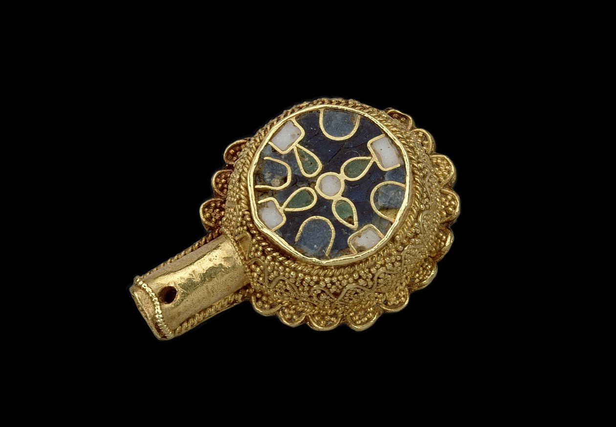 Minster Lovell Jewel, sannsynligvis 1600-tallet (emalje og gull cloisonne) av English School