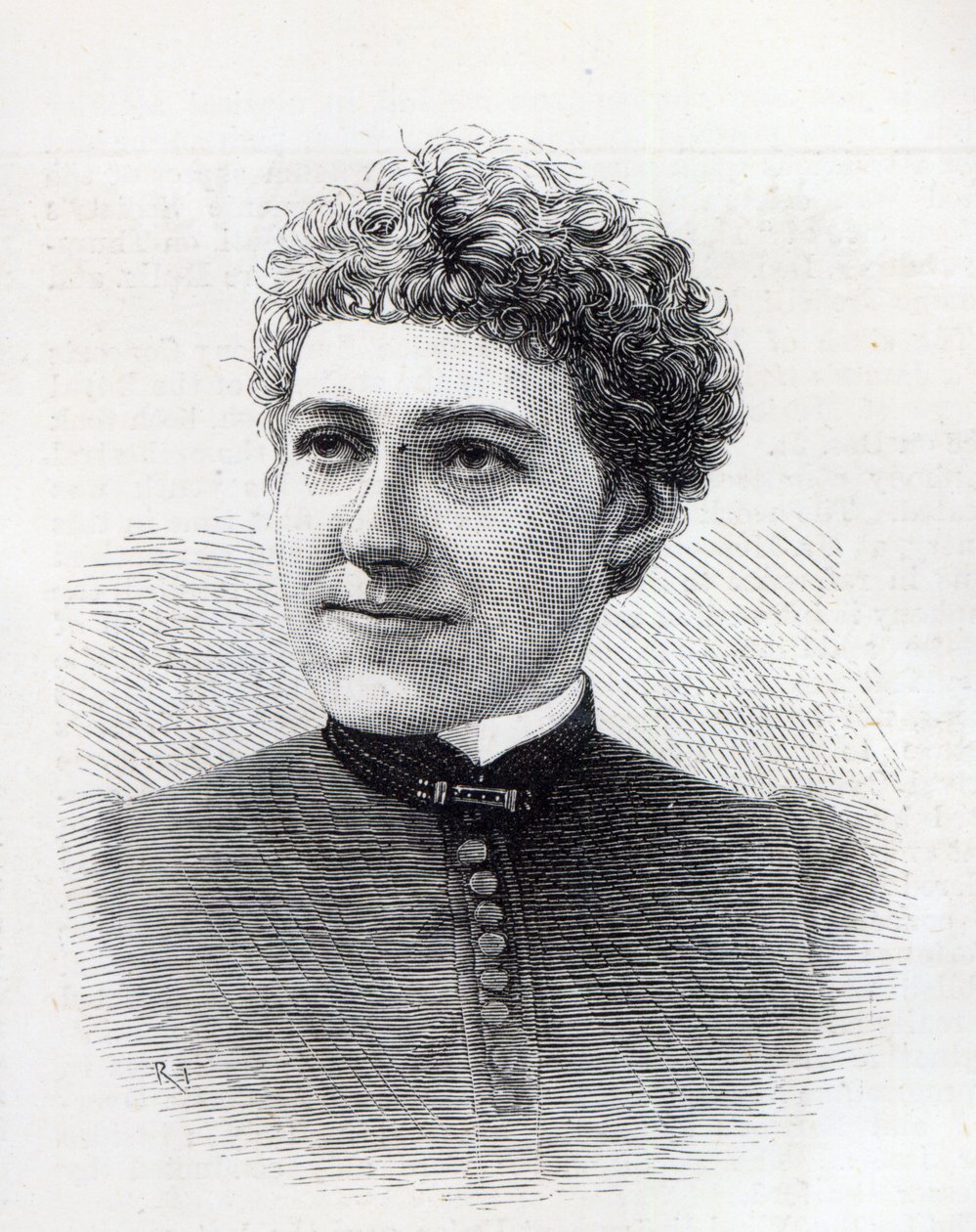 Frøken Charlotte Robinson, hjemmekunstdekoratør til Hennes Majestet, 1887 av English School