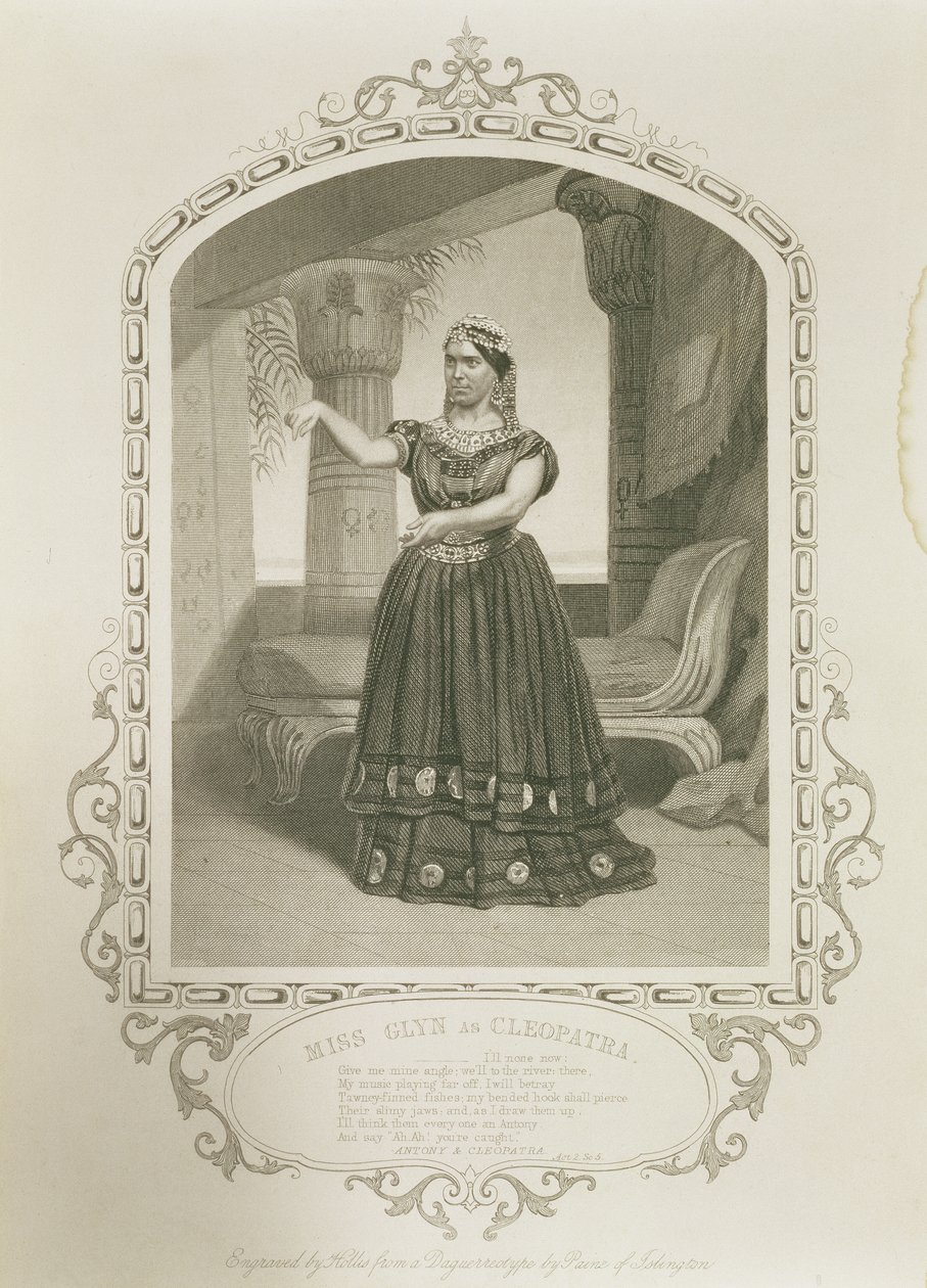 Frøken Laura Addison som Imogen, i Cymbeline av William Shakespeare (1564-1616) av English School