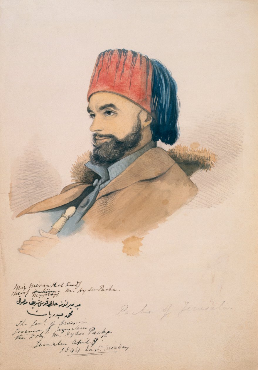 Mohammed Hayder, Pasha av Jerusalem, 1844 av English School