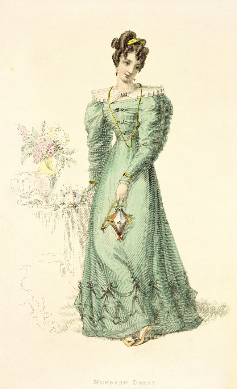 Morgenkjole, moteplate fra Ackermanns Kunstdepot av English School