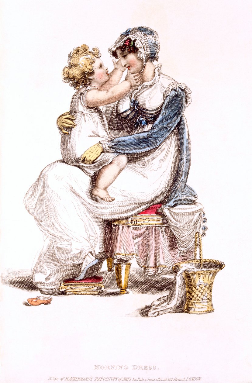 Morgenkjole, moteplate fra Ackermanns Kunstdepot av English School