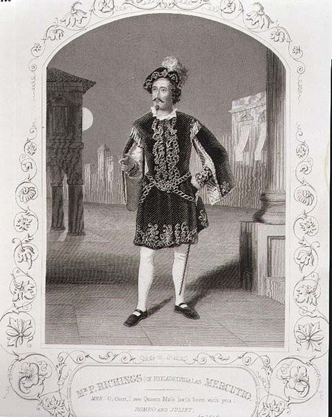 Mr P. Ritchings (fra Philadelphia) som Mercutio, Act I Scene 4 av 