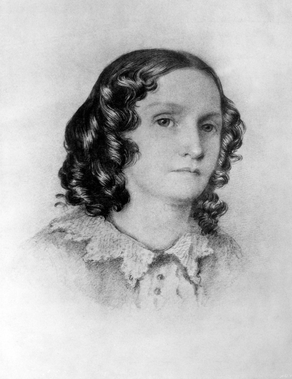 Mrs. Jenkin, fra en skisse tatt av sønnen hennes i Genova, 1800-tallet av English School