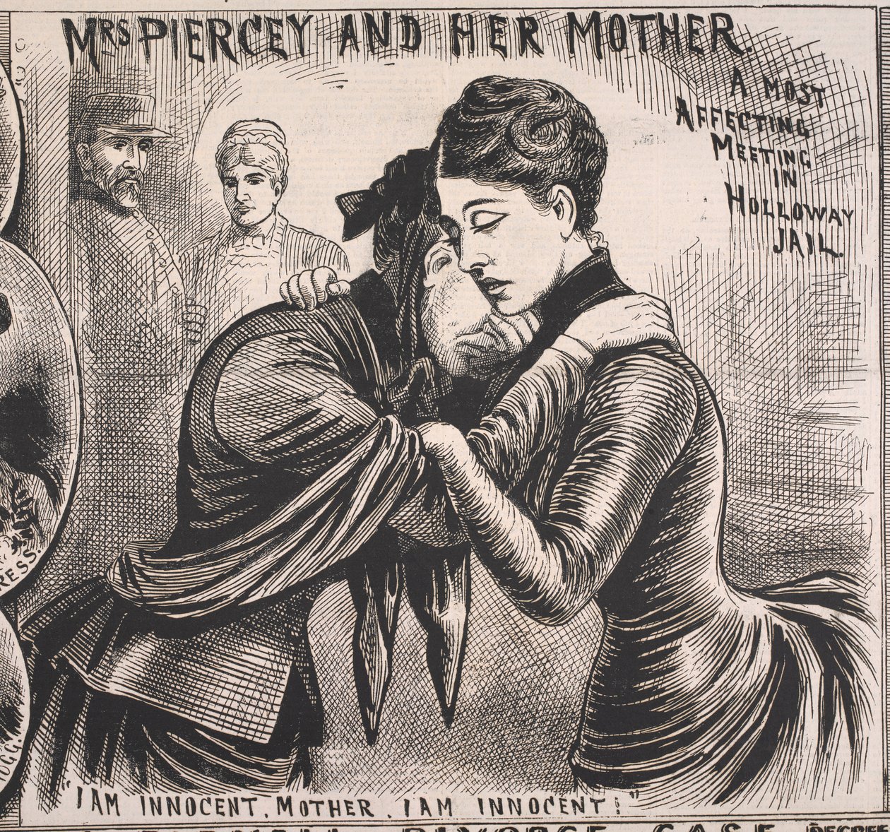 Fru Piercey og moren hennes, Illustrated Police News, 22. november 1890 (trykt) av English School