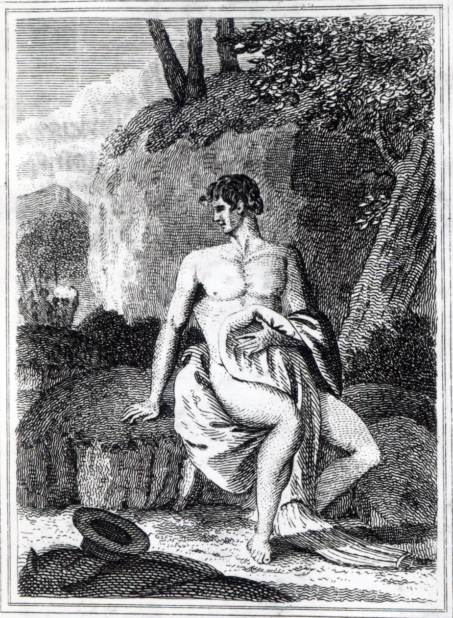 Mungo Park i Afrika, en illustrasjon fra 