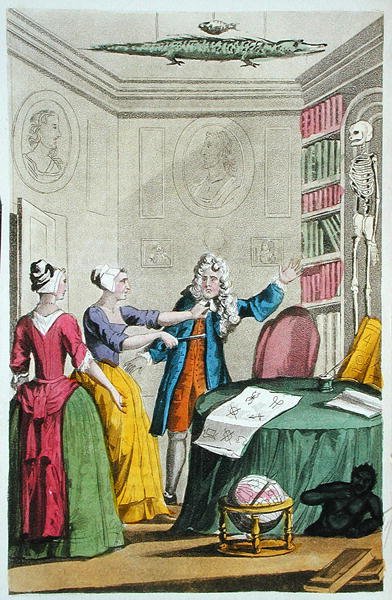 Nan Holland og Tristram Savage raner Dr. Trotter ved Moorfields, illustrasjon fra "Lives and Adventures of the Most Celebrated Highwaymen and Street Robbers..." publisert 1822 (litho i farge) av English School
