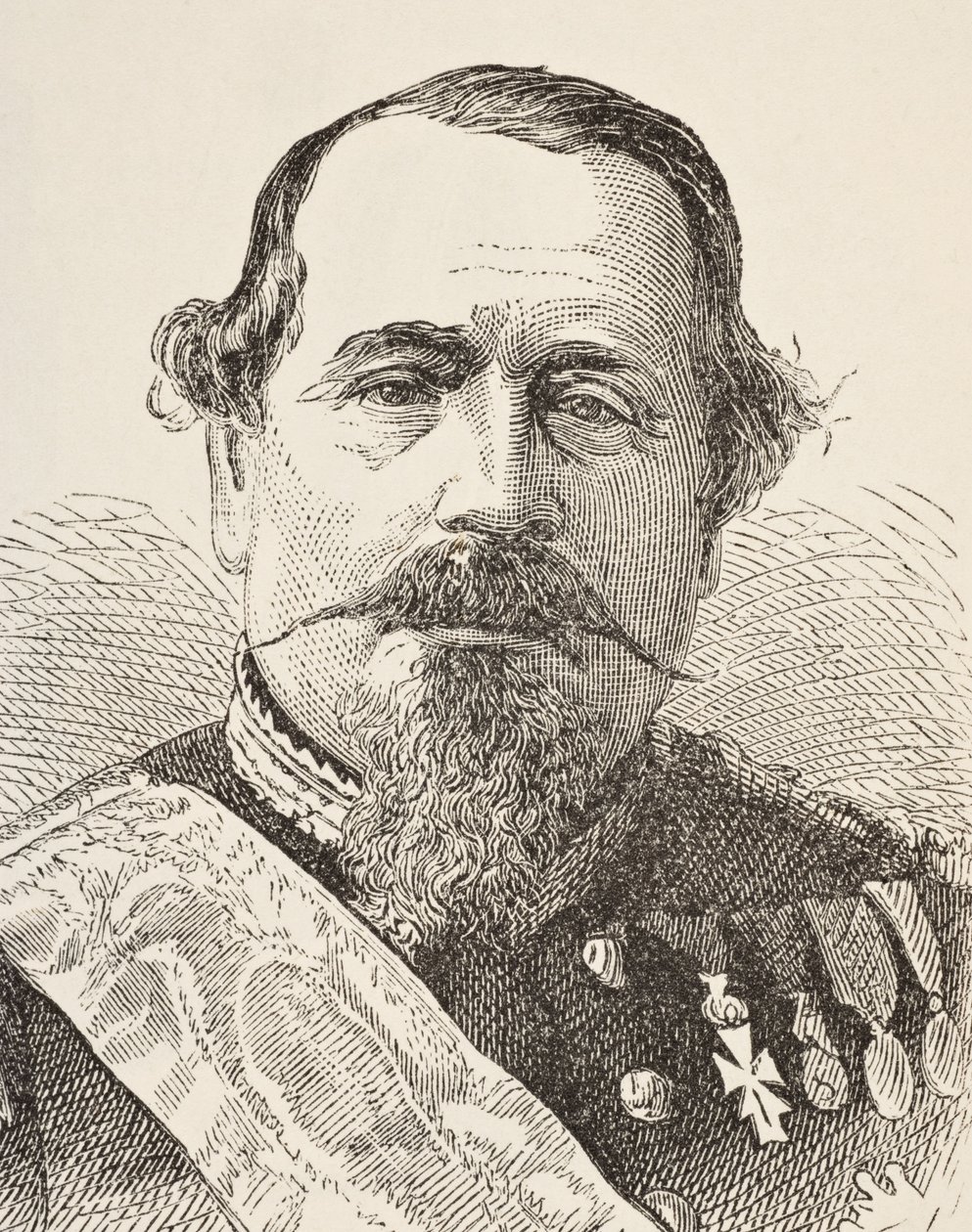 Napoleon III, fra 'The National and Domestic History of England' av William Hickman Smith Aubrey (1858-1916) utgitt London, ca. 1890 av English School