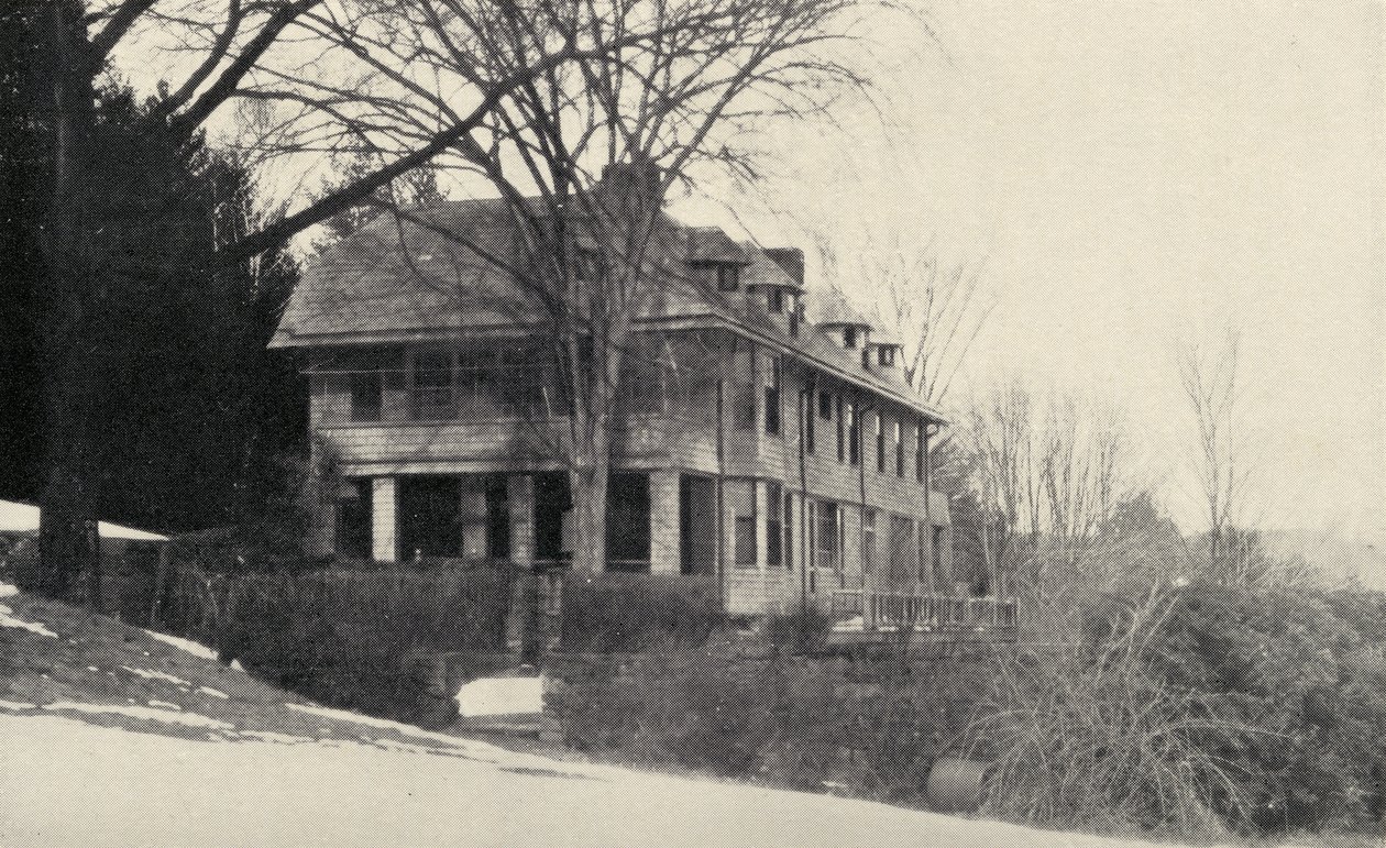 Naulakha Brattleboro, Vermont, U.S.A., Rudyard Kiplings amerikansk hjem, fra Something of Myself, av Rudyard Kipling, utgitt i 1937 av English School
