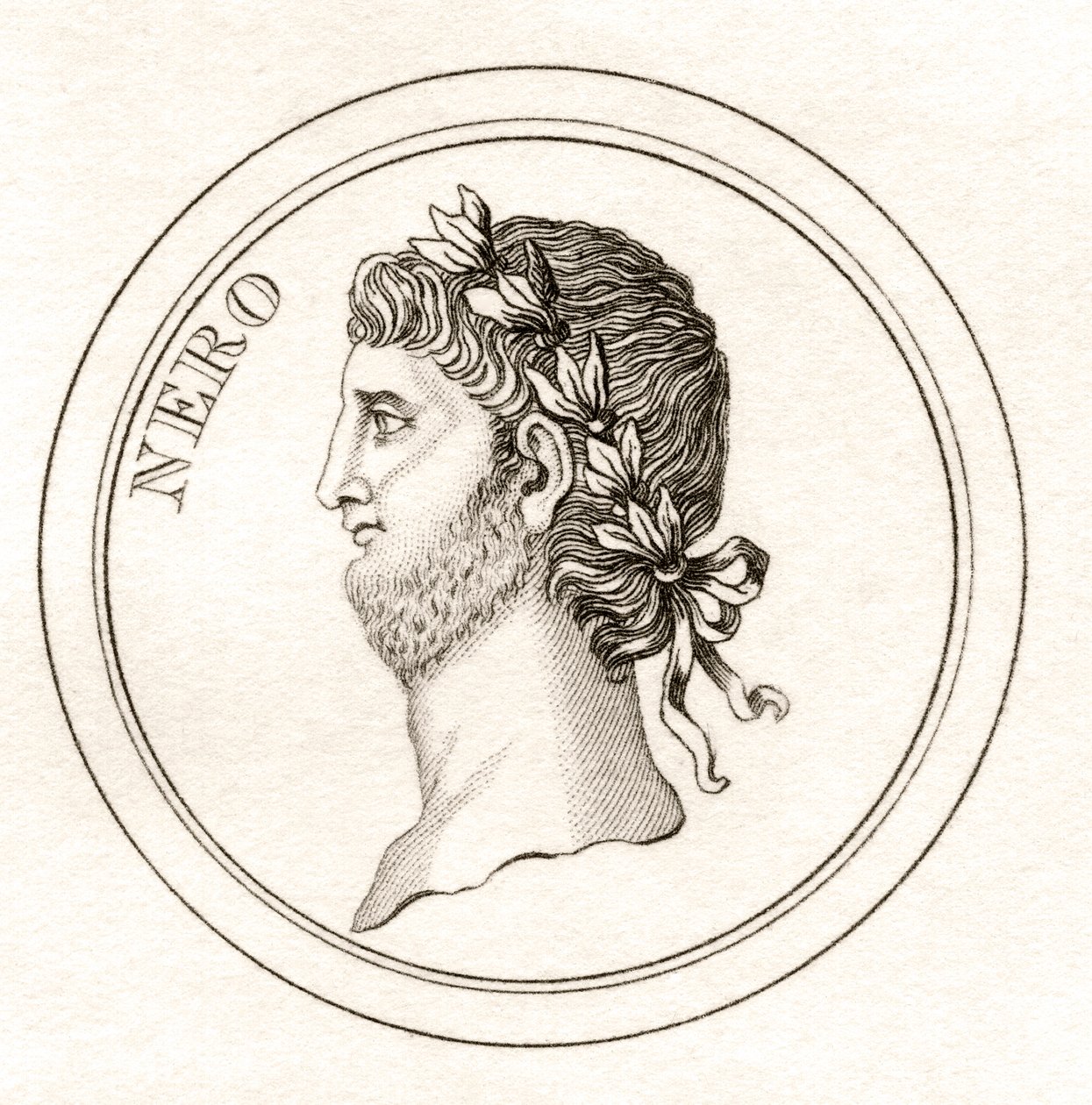 Nero, fra 'Crabb's Historical Dictionary', utgitt 1825 av English School