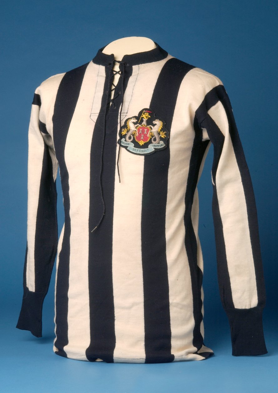 Newcastle United-trøye fra FA verdensmesterskapet i 1911, 1911 (bomull) av English School