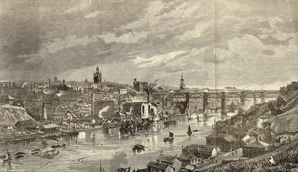 Newcastle upon Tyne i 1887 av English School