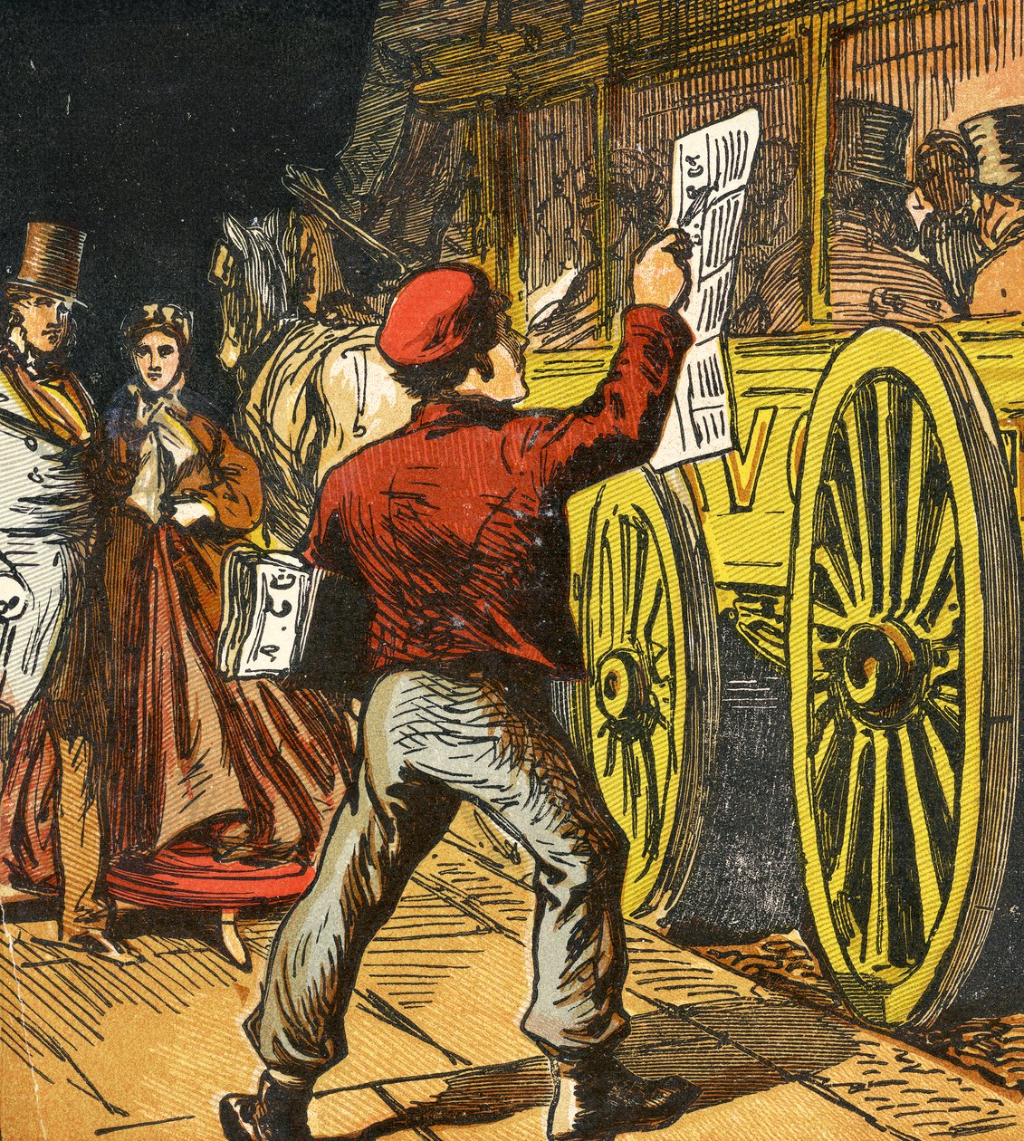 Avisgutt, 1867 av English School
