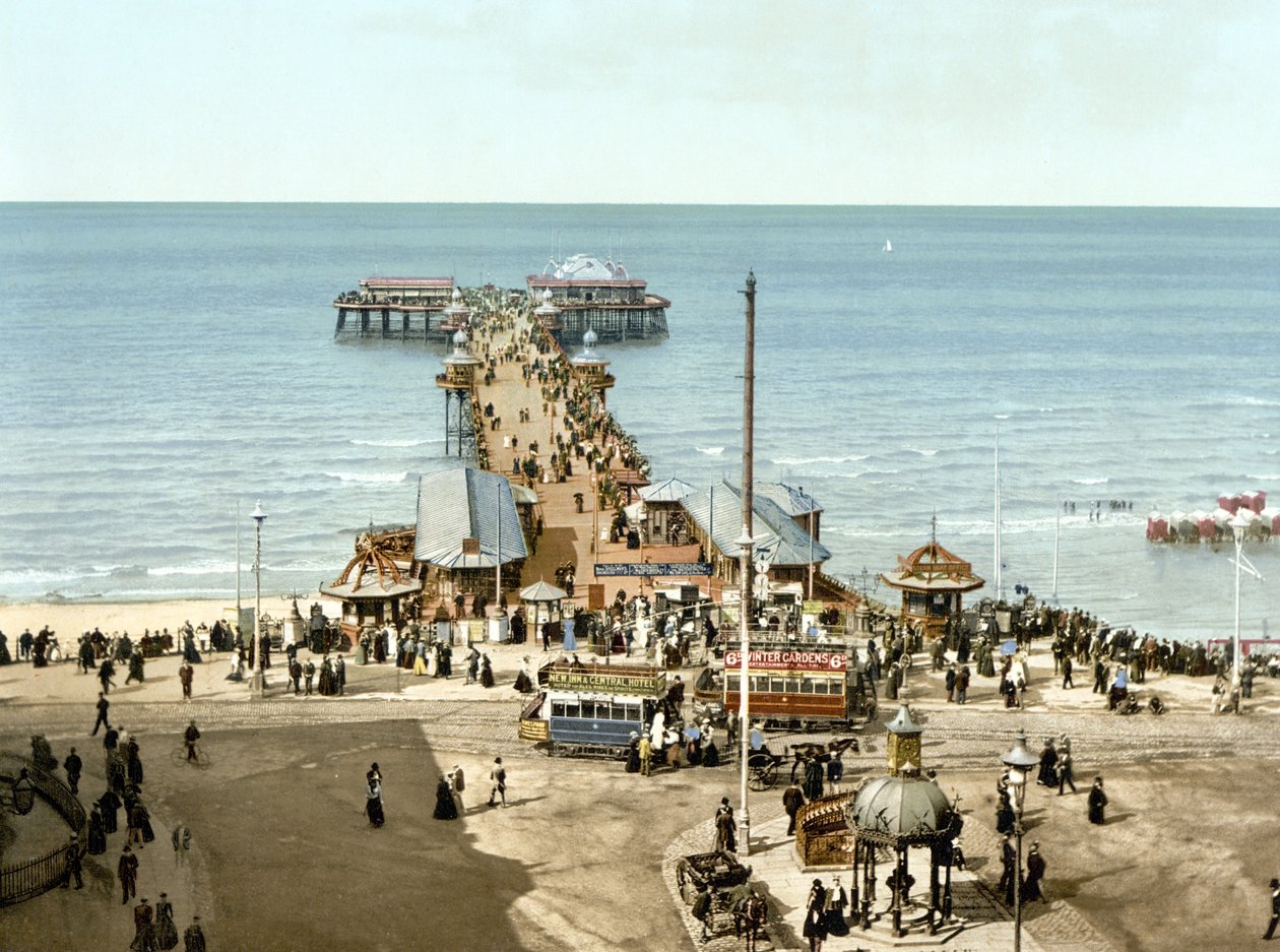 North Pier, Blackpool (håndfarget bilde) av English School