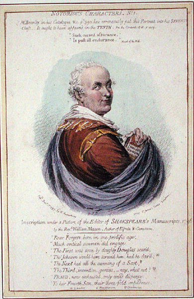 Notorious Characters, nr. 1, utgitt av Hannah Humphrey i 1797 (håndfarget etsning) av English School