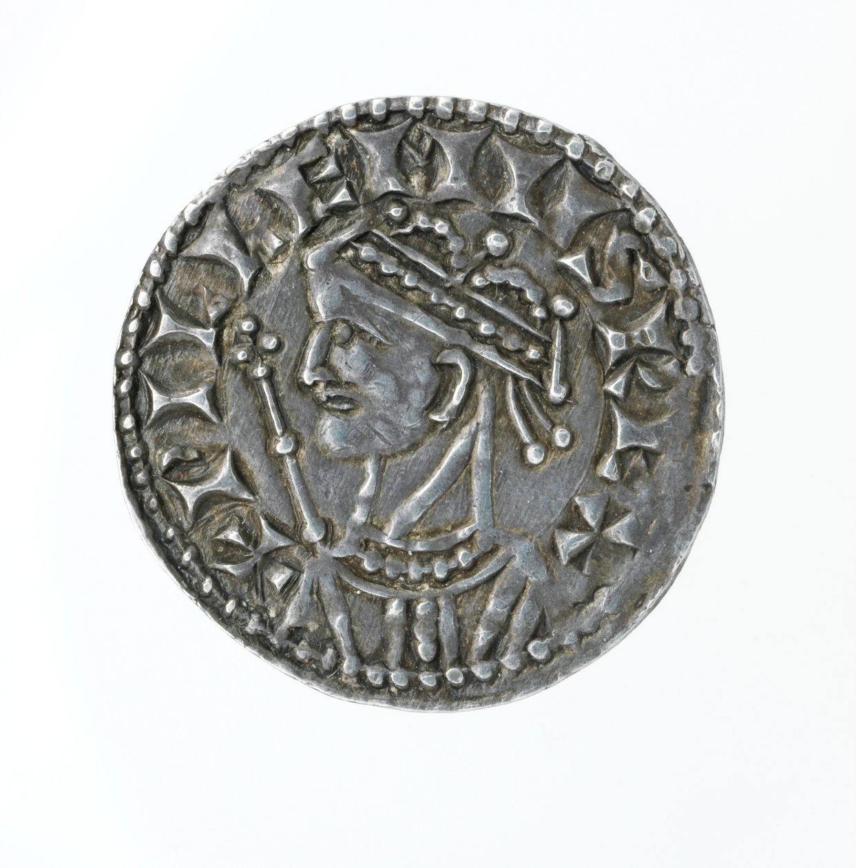 Forsiden av en krone, fra regjeringen til William I (sølv) av English School