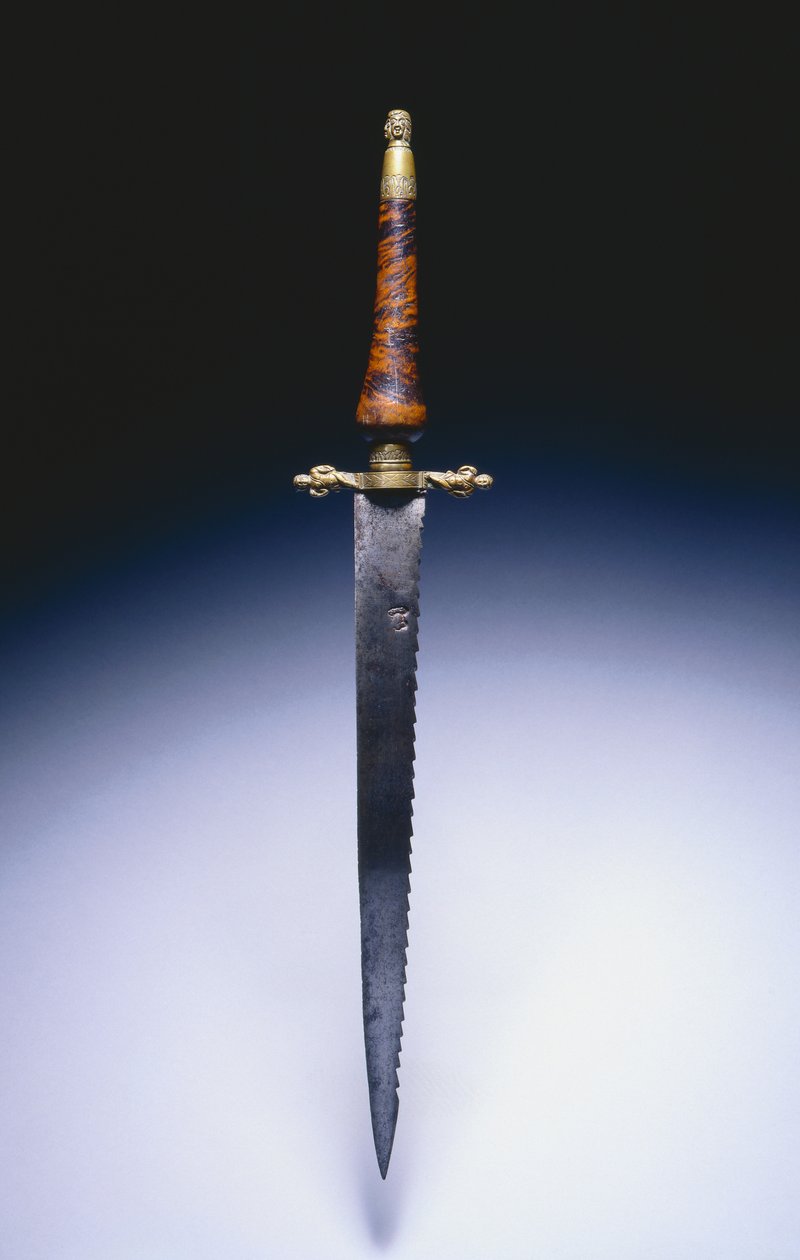 Offiserspluggbajonett, ca. 1690 (stål, messing og tre) av English School