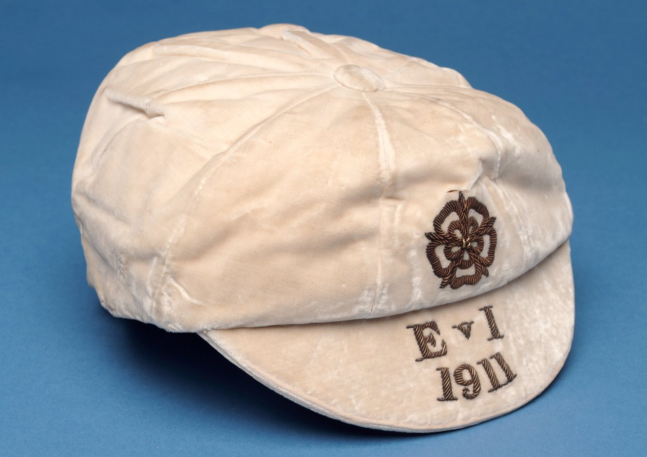 Offisiell England Cap, 1911 (fløyel med gullflett) av English School