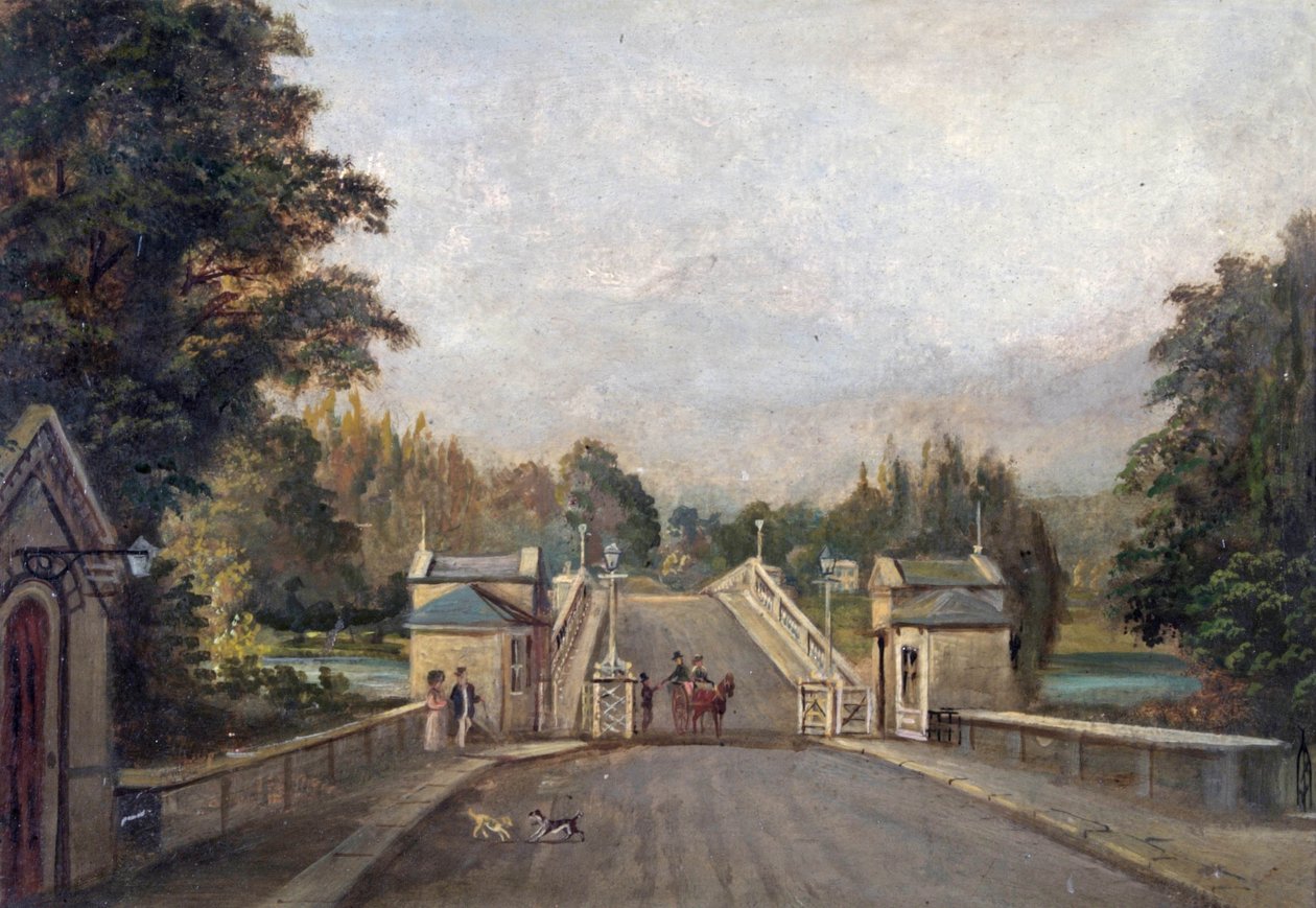 Old Richmond Bridge, 1779 av English School