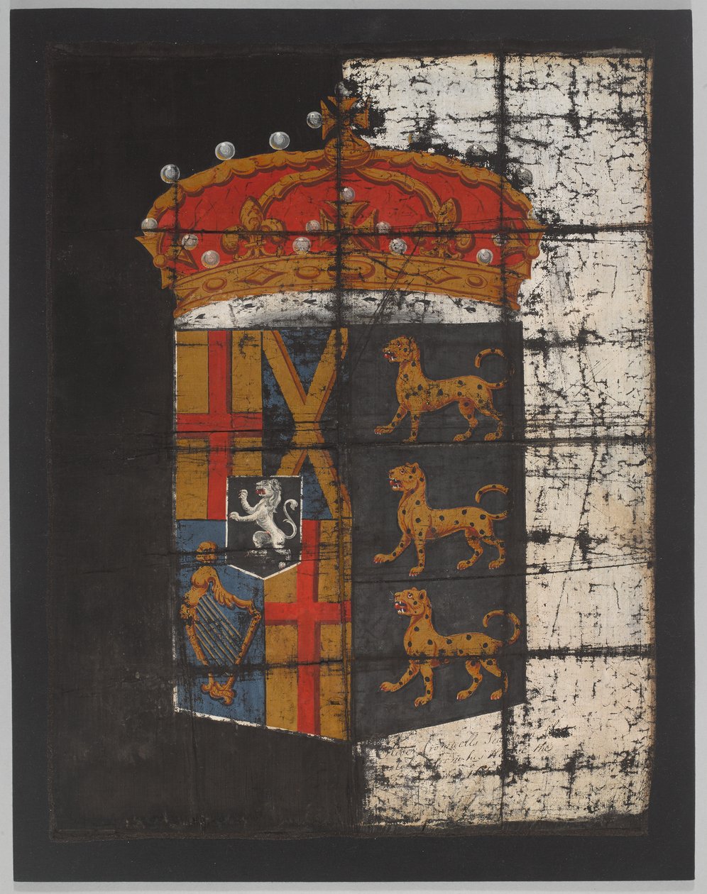 Oliver Cromwells begravelsesbanner, ca. 1658 (banner) av English School