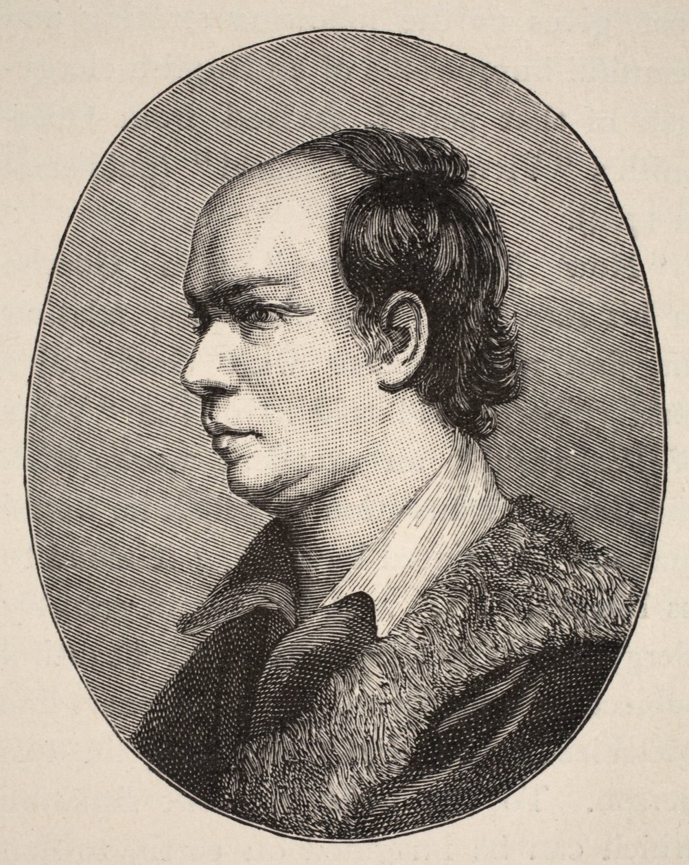 Oliver Goldsmith, illustrasjon fra The Church of England: A History for the People av H.D.M. Spence-Jones, pub. ca. 1910 (sepia-bilde) av English School
