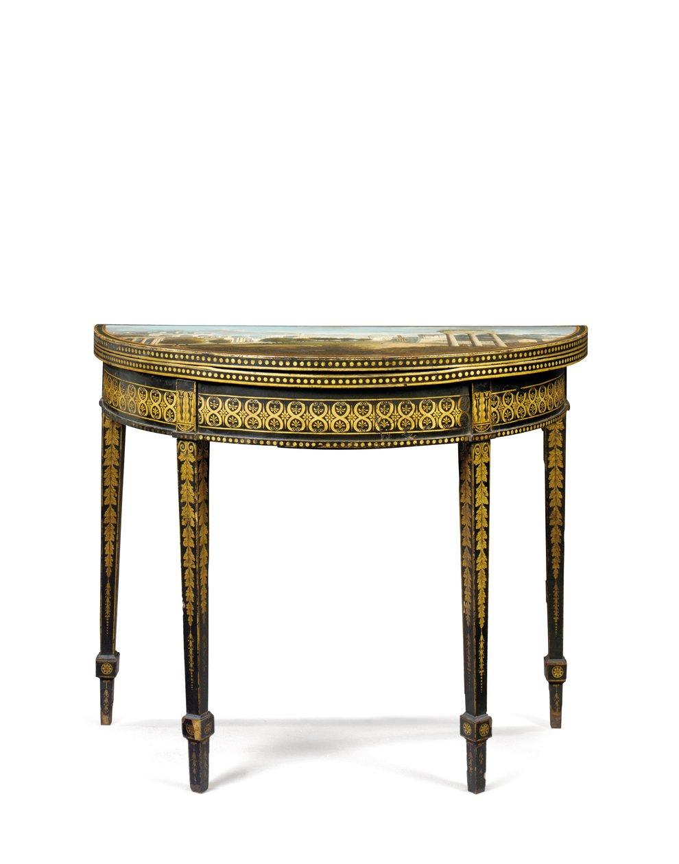 Ett av et par George III te-bord, muligens irsk, ca. 1780 av English School