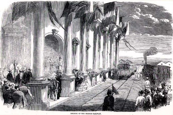 Åpning av Madras Railway av English School
