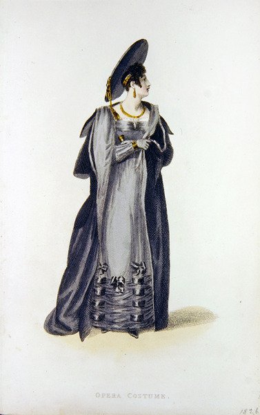 Operakostyme, moteplate fra Ackermann