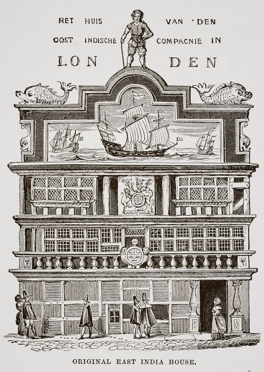 Originalt East India House av English School