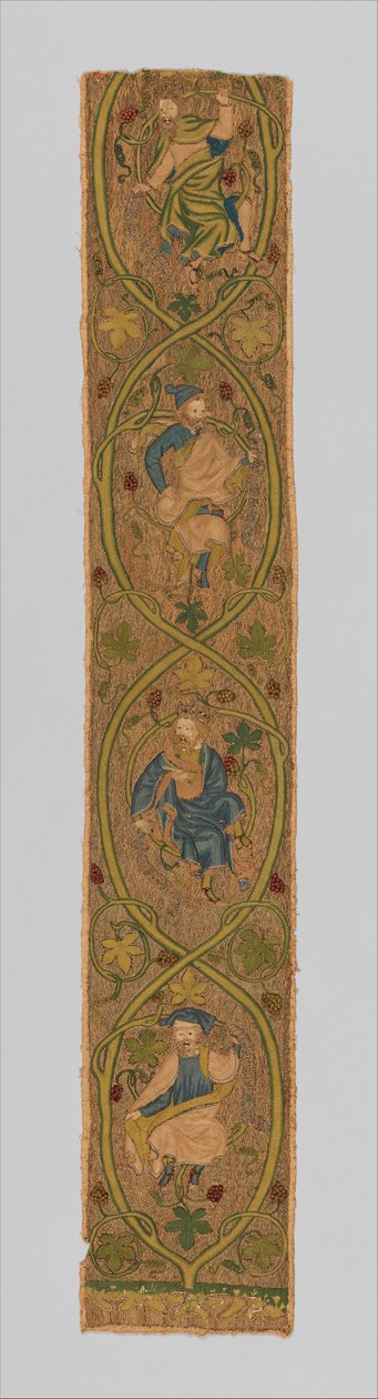 Orphrey, tredje kvartal av 1300-tallet (metall, silke og linje) av English School