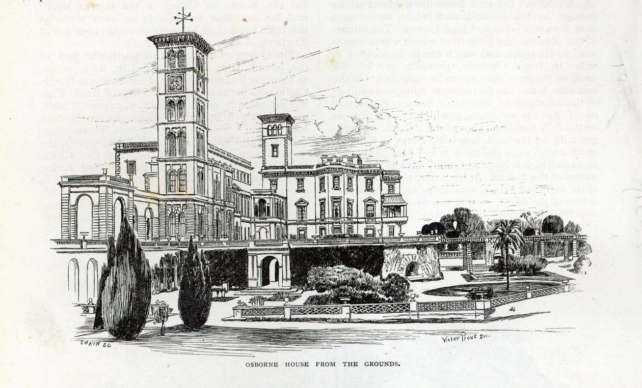 Osborne House from the Grounds, fra 