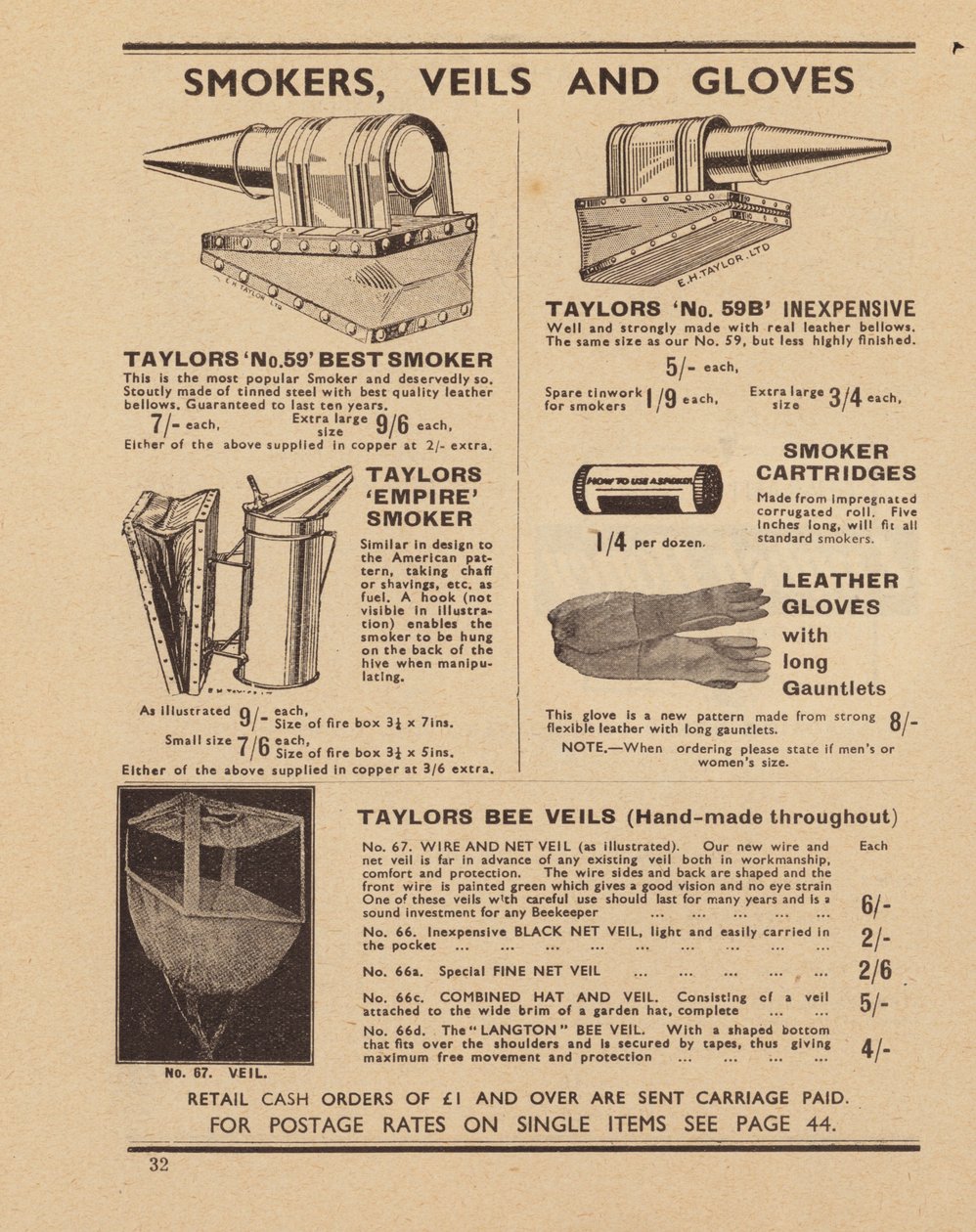 Page Taylors Bee Supplies-katalog av English School