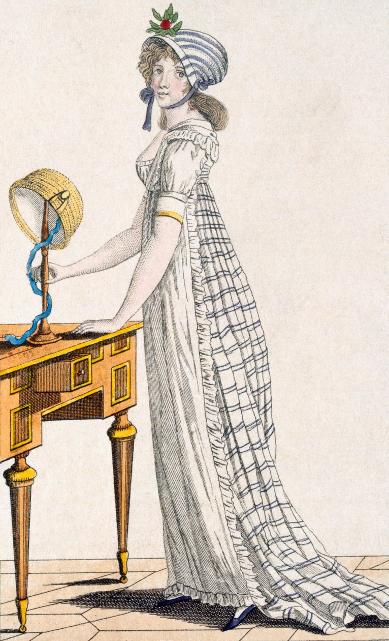 Paris Dress, fra Ladys Magazine, 1802 av English School
