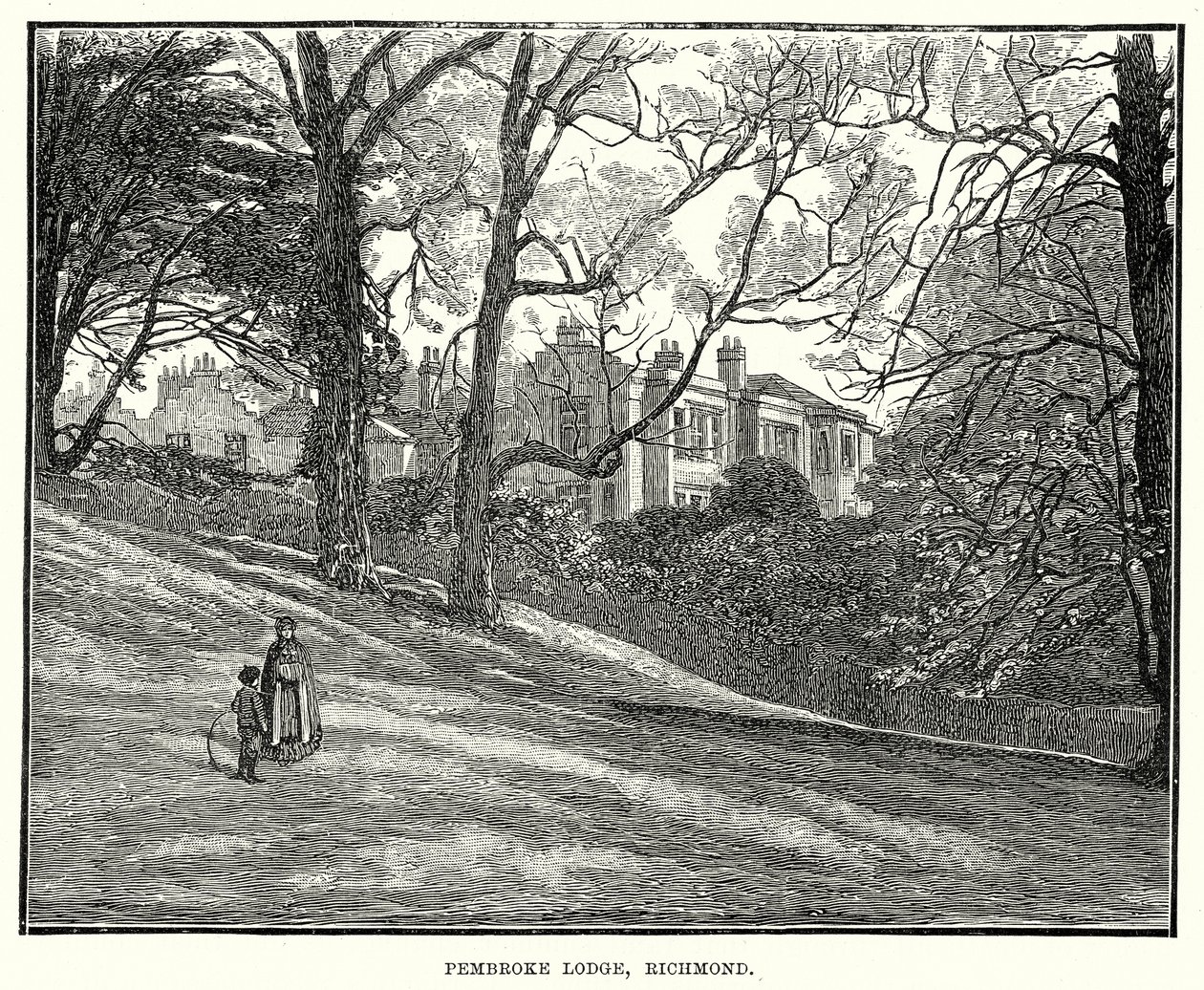 Pembroke Lodge, Richmond (gravering) av English School