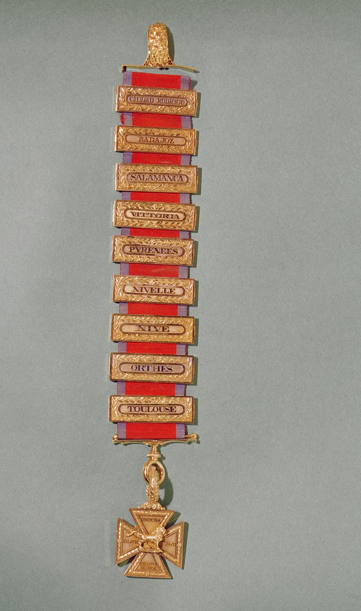 Peninsular Gold Cross, ca. 1813 (gull) av English School