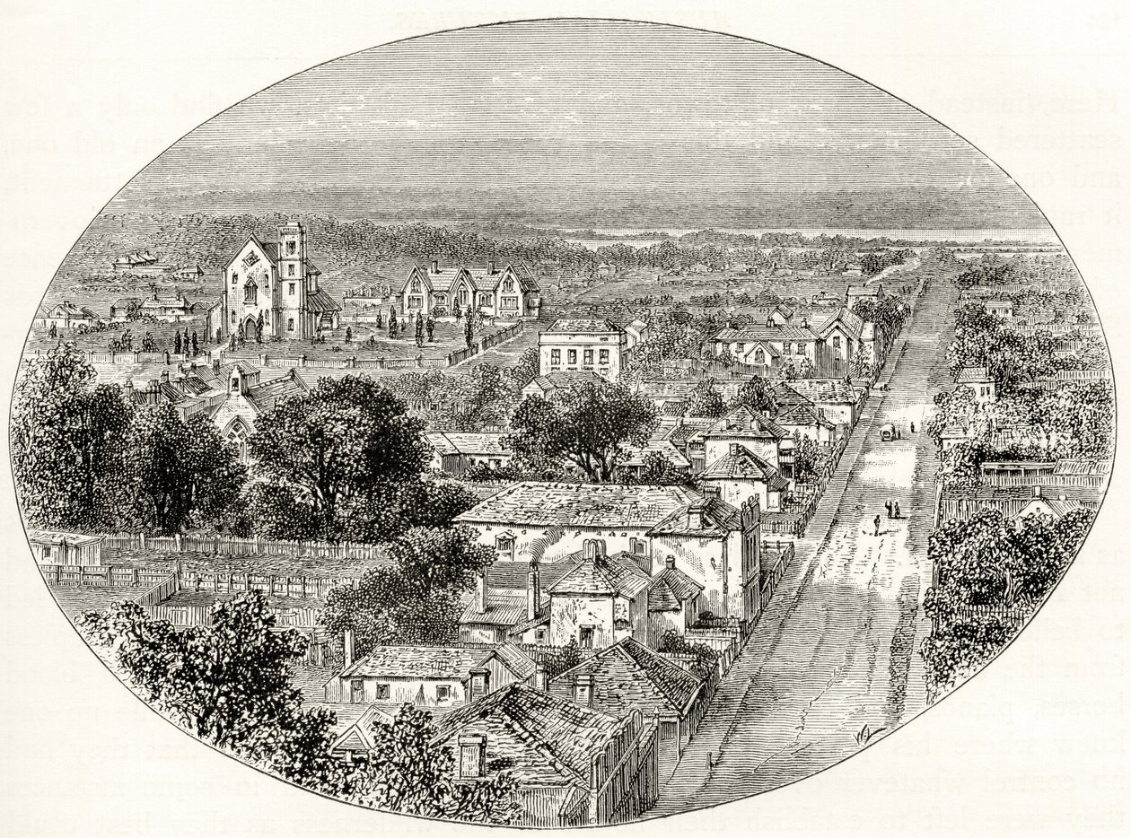 Perth, Western Australia, ca. 1880, fra 