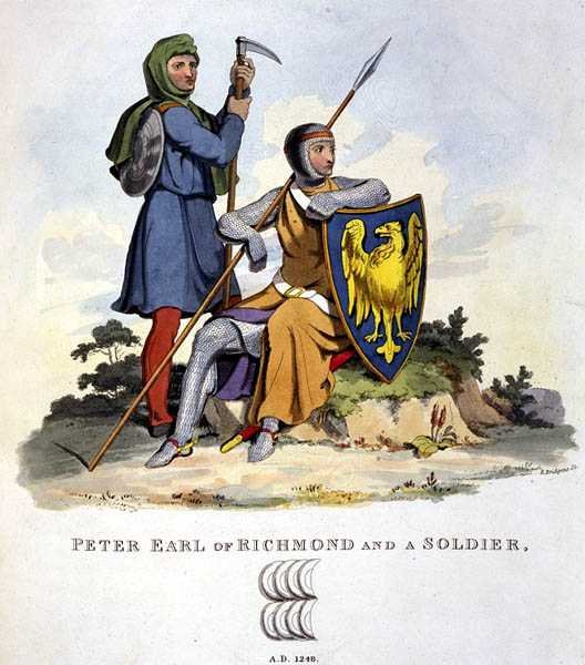 Peter, jarl av Richmond og en soldat av English School