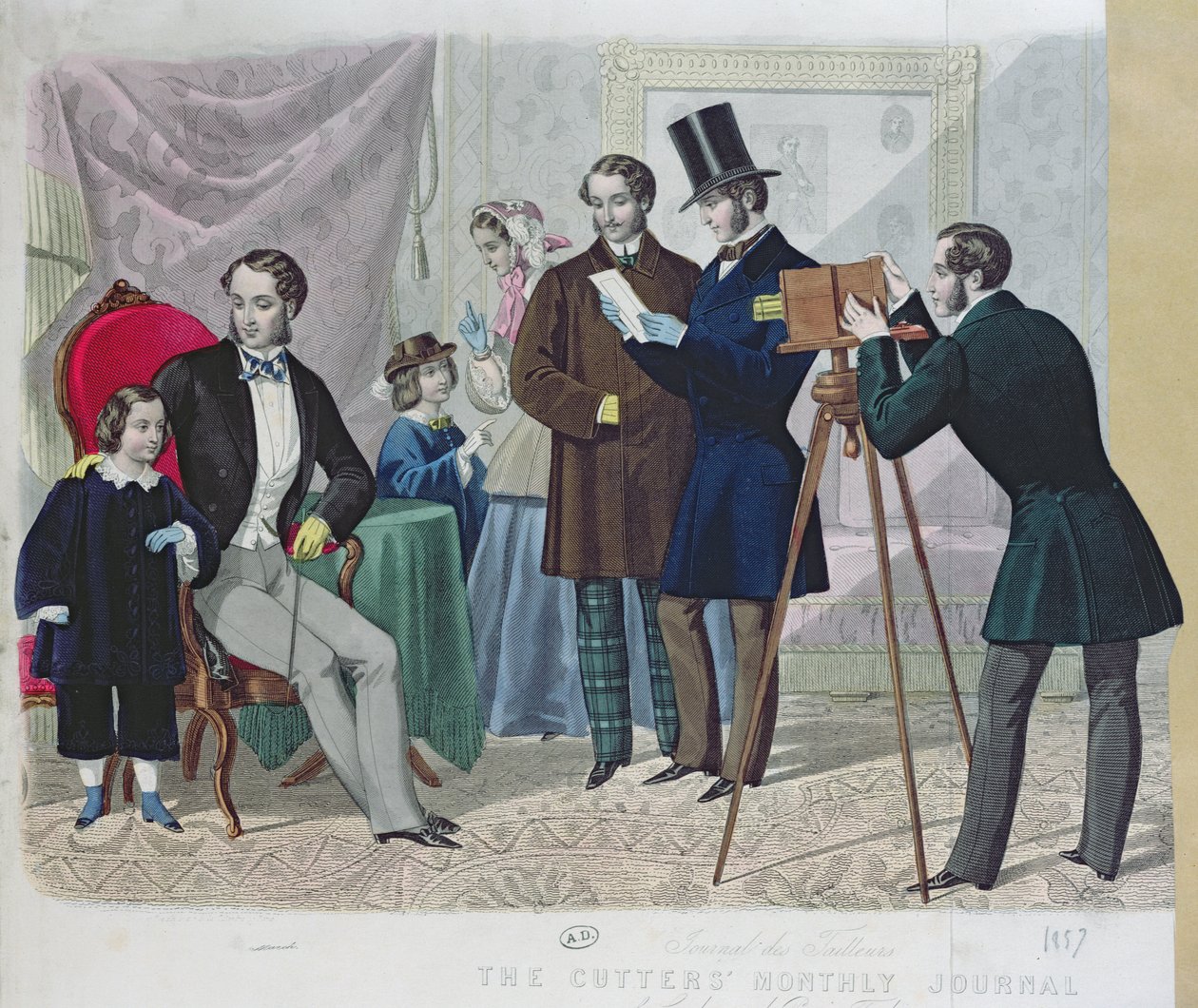 Fotografisk sesjon, 1857 av English School