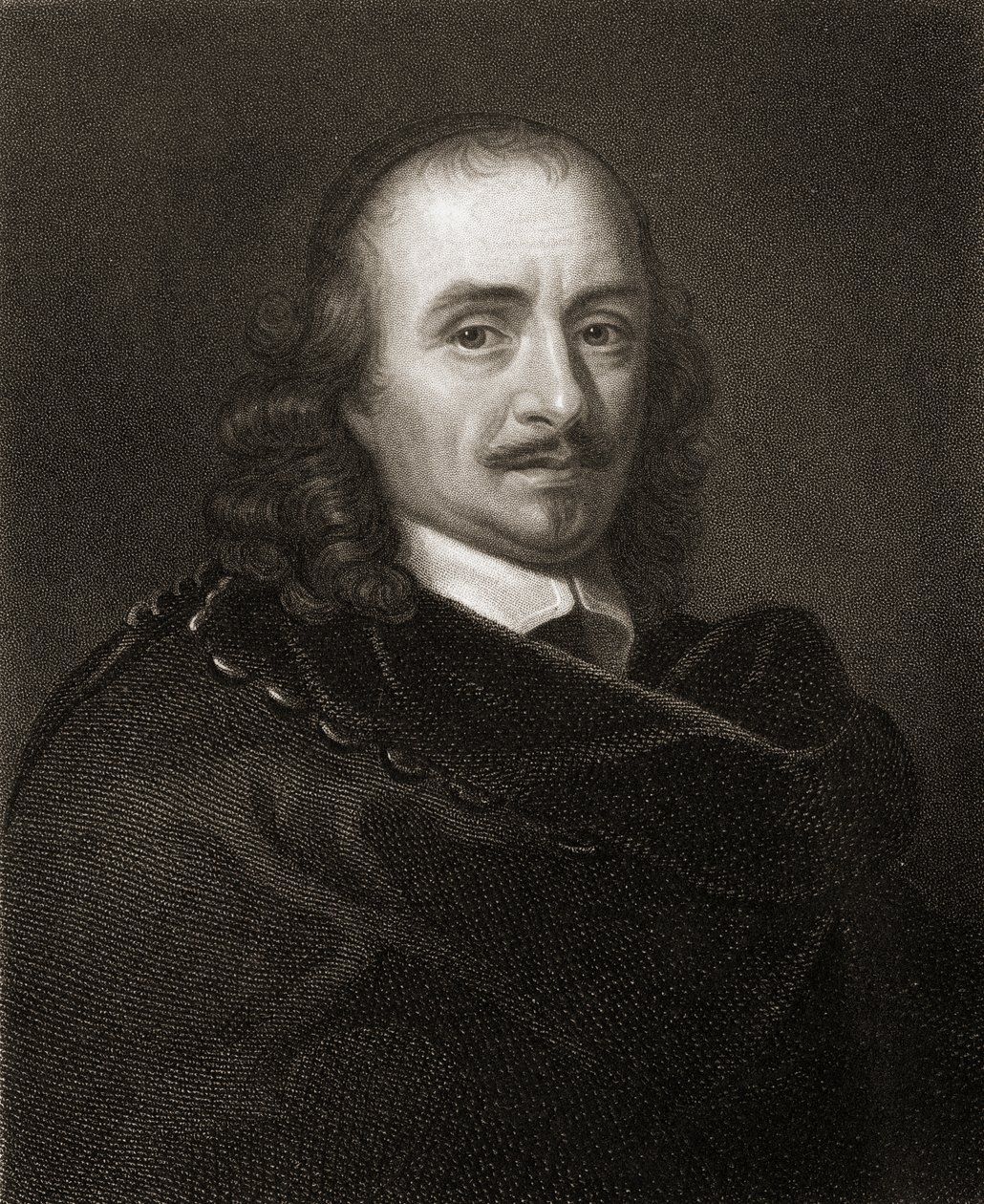 Pierre Corneille (1606-84) fra Gallery of Portraits, utgitt i 1833 av English School