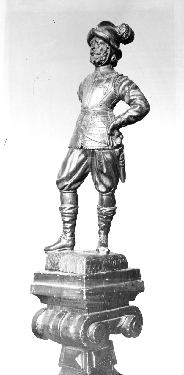 Pikeman, 1638 (utskåret tre) av English School